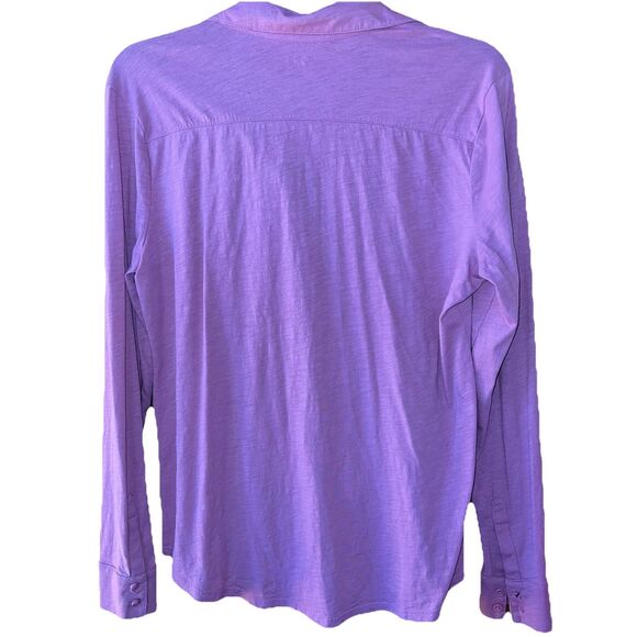 Ann Taylor Loft Pink Long Sleeve Button Up Size Medium - Picture 4 of 5